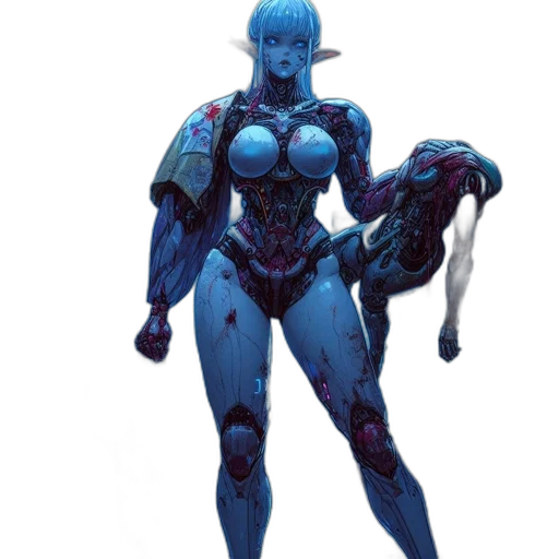 robot, creature, concept art, fantasy art transparent PNG cut-out