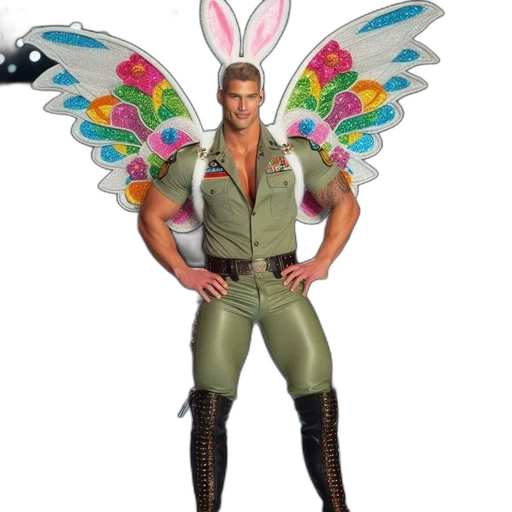 male, model, struts, down transparent PNG cut-out