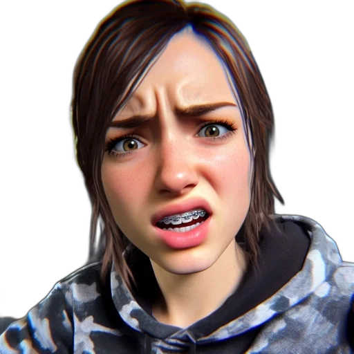 face, jacket, weapon, creature transparent PNG cut-out