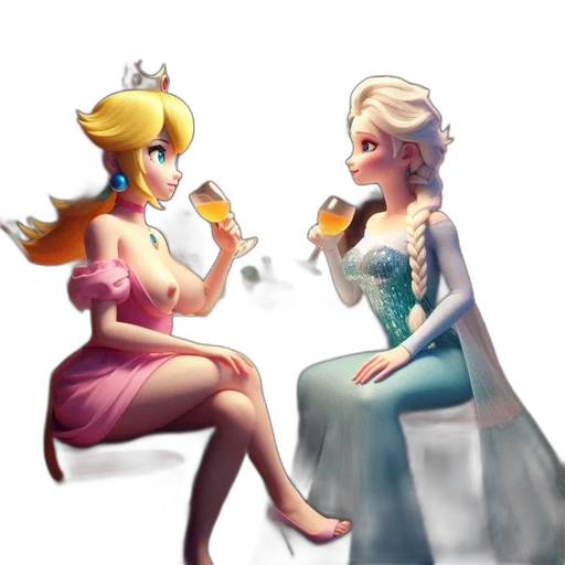 crown, dress, concept art, pixel art transparent PNG cut-out