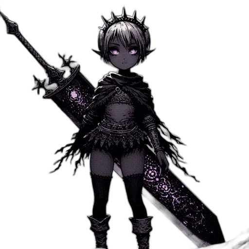 staff, sword, weapon, fantasy art transparent PNG cut-out