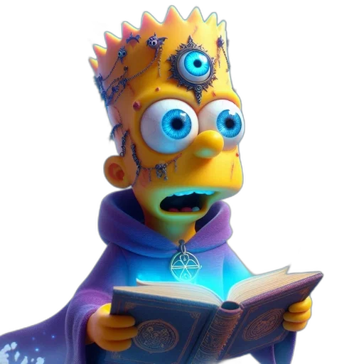 crown, mask, staff, creature transparent PNG cut-out