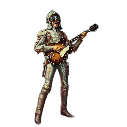 robot, staff, jacket, weapon transparent PNG cut-out