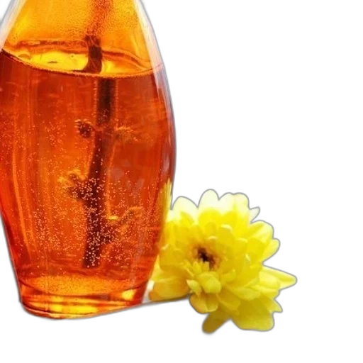 bottle, flower, crown, vibrant transparent PNG cut-out