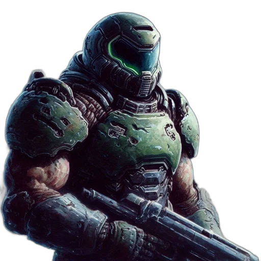 robot, weapon, creature, face transparent PNG cut-out