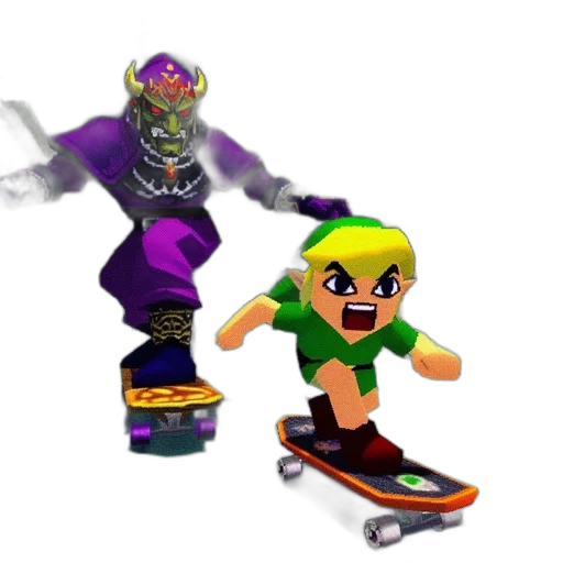 3d render, concept art, pixel art, green transparent PNG cut-out