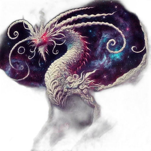 dragon, creature, crown, hair transparent PNG cut-out
