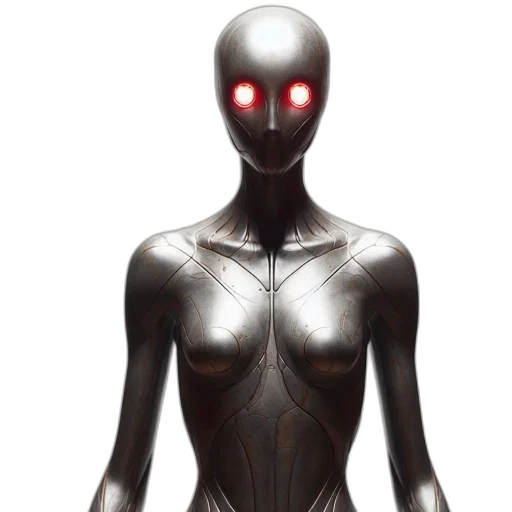 robot, dress, mask, creature transparent PNG cut-out
