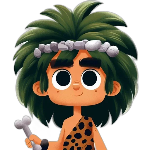 staff, hair, creature, jewelry transparent PNG cut-out
