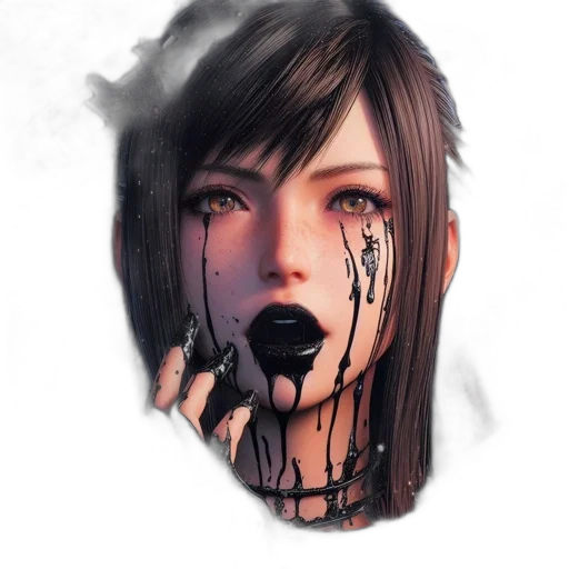 face, mask, photorealistic, concept art transparent PNG cut-out