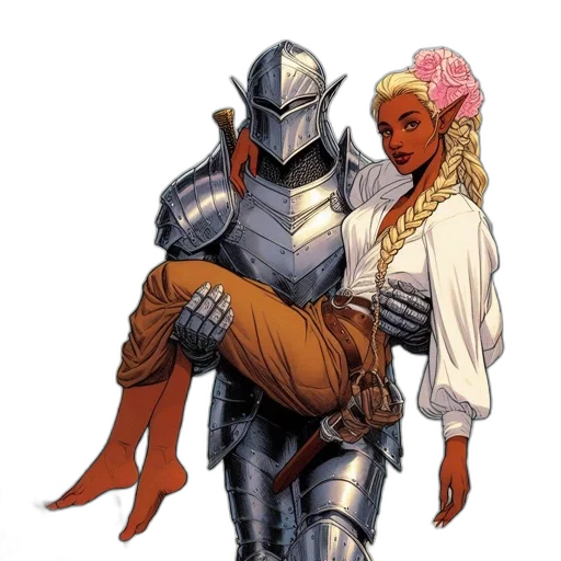 robot, comic book art, concept art, fantasy art transparent PNG cut-out