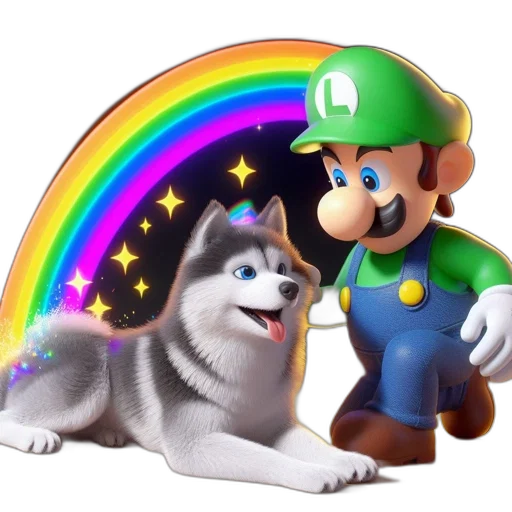 animal, hat, staff, creature transparent PNG cut-out