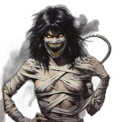 creature, mask, face, comic book art transparent PNG cut-out