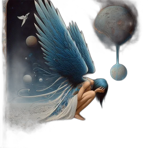 fantasy art, concept art, photorealistic, oil painting transparent PNG cut-out