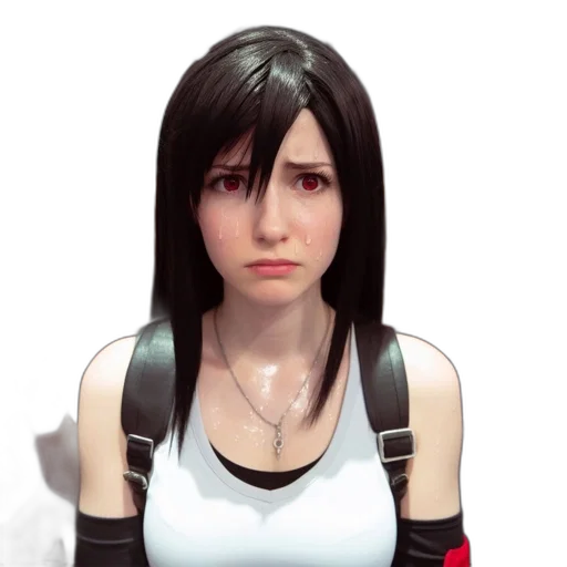 face, concept art, 3d render, photorealistic transparent PNG cut-out
