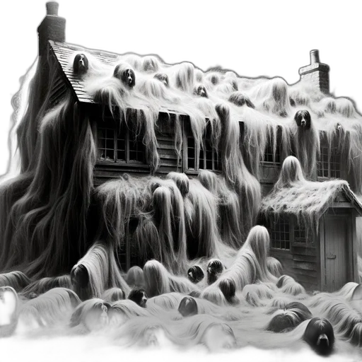 building, hair, concept art, fantasy art transparent PNG cut-out