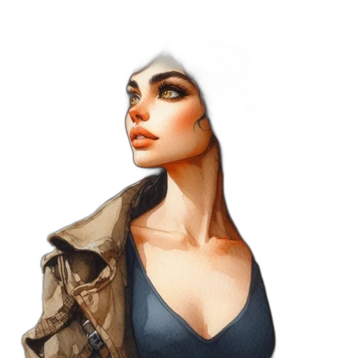 face, jacket, dress, mask transparent PNG cut-out