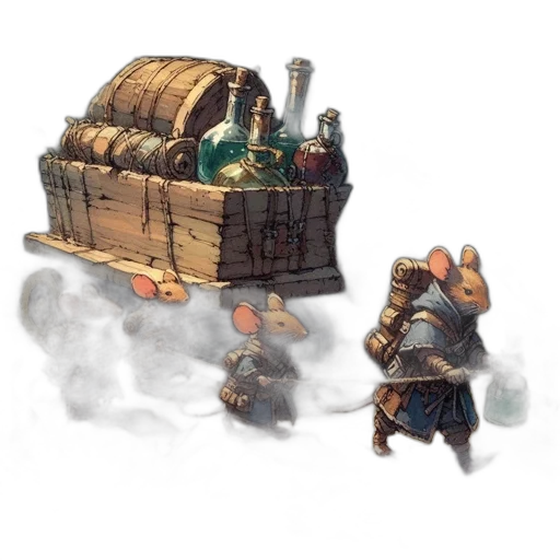 concept art, fantasy art, watercolor, 3d render transparent PNG cut-out