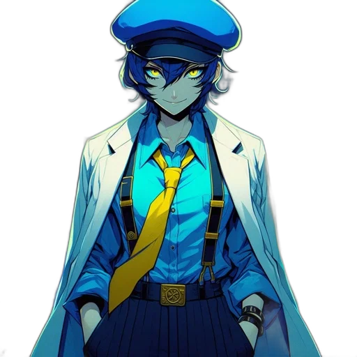 staff, hat, jacket, mask transparent PNG cut-out