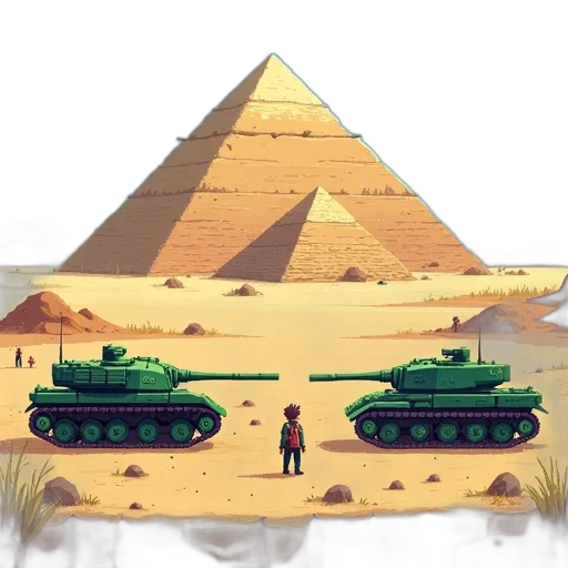 weapon, car, pixel art, concept art transparent PNG cut-out