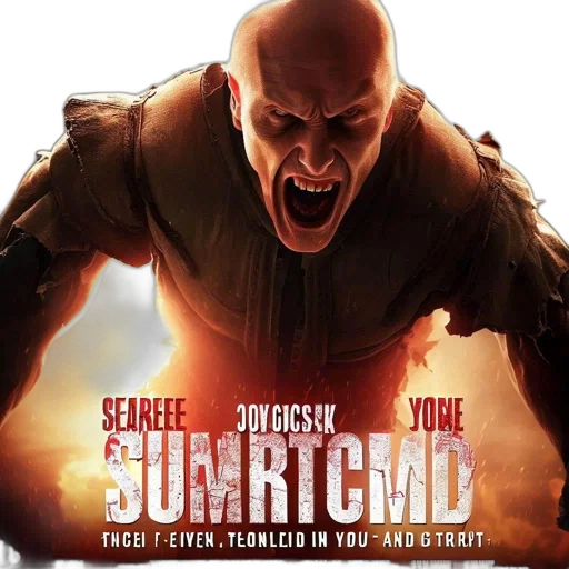 movie, poster, featuring, bald transparent PNG cut-out