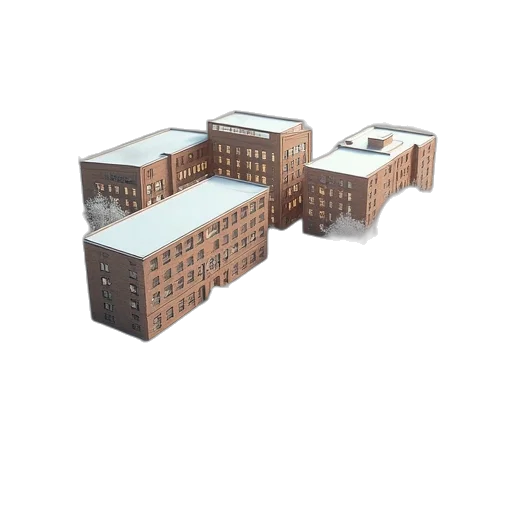 building, 3d render, concept art, photorealistic transparent PNG cut-out
