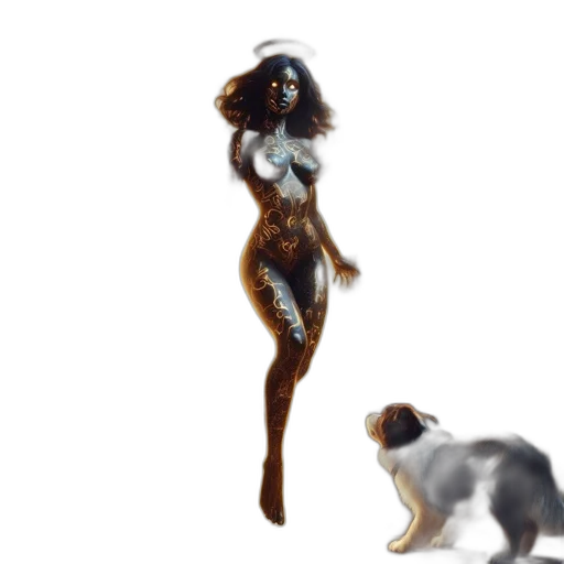 creature, animal, staff, hair transparent PNG cut-out