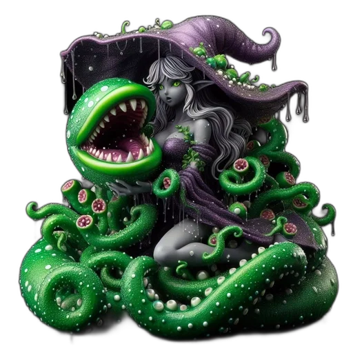 creature, concept art, fantasy art, 3d render transparent PNG cut-out