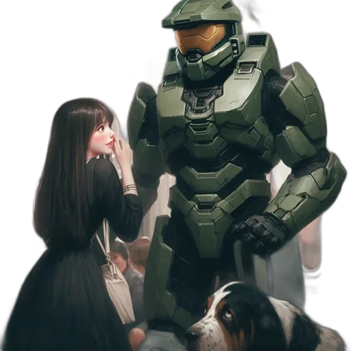 robot, face, weapon, creature transparent PNG cut-out