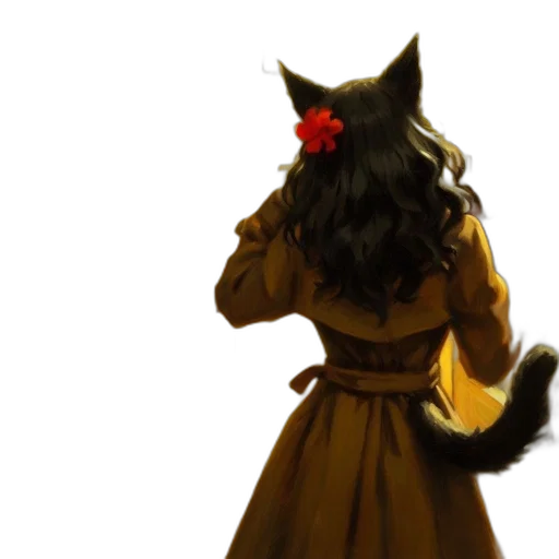 dress, staff, animal, mask transparent PNG cut-out
