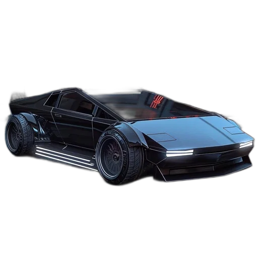 car, 3d render, concept art, vaporwave transparent PNG cut-out