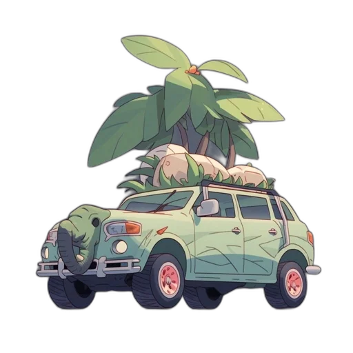 car, tree, jacket, animal transparent PNG cut-out