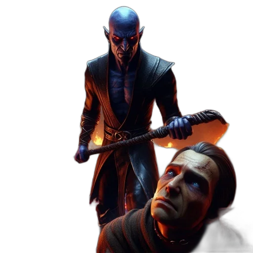 staff, sword, weapon, mask transparent PNG cut-out