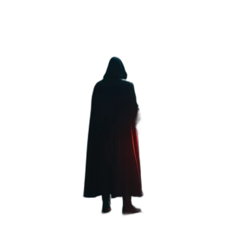 jacket, staff, mask, sword transparent PNG cut-out