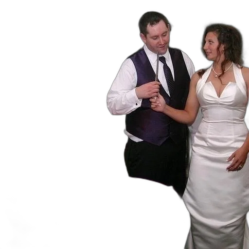dress, bride, groom, cut transparent PNG cut-out
