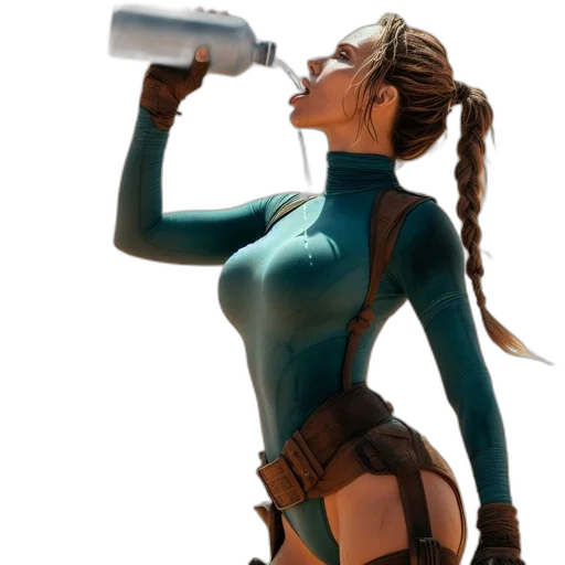 bottle, staff, robot, concept art transparent PNG cut-out