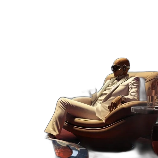 furniture, car, concept art, 3d render transparent PNG cut-out