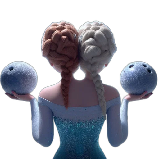 dress, crown, mask, staff transparent PNG cut-out