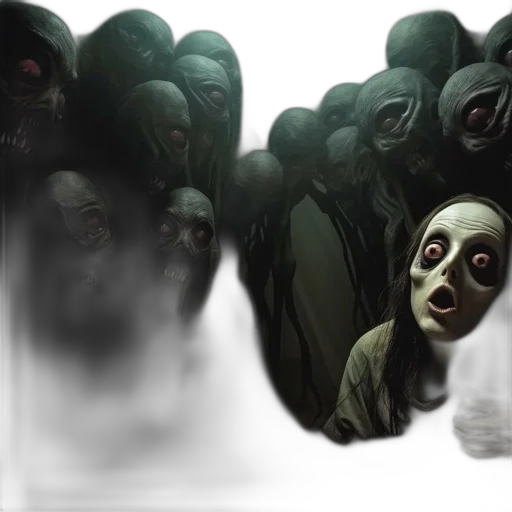 mask, face, creature, concept art transparent PNG cut-out