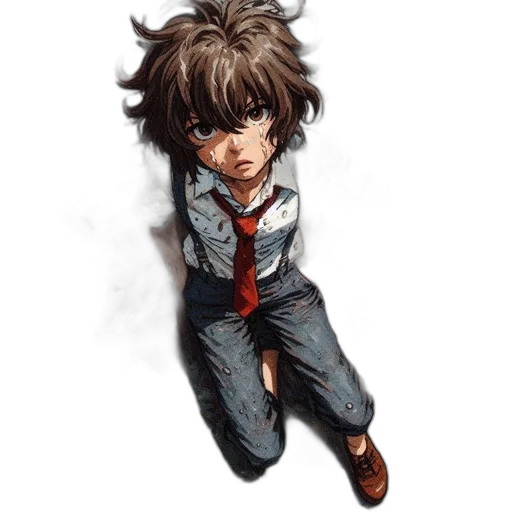 face, jacket, staff, hair transparent PNG cut-out