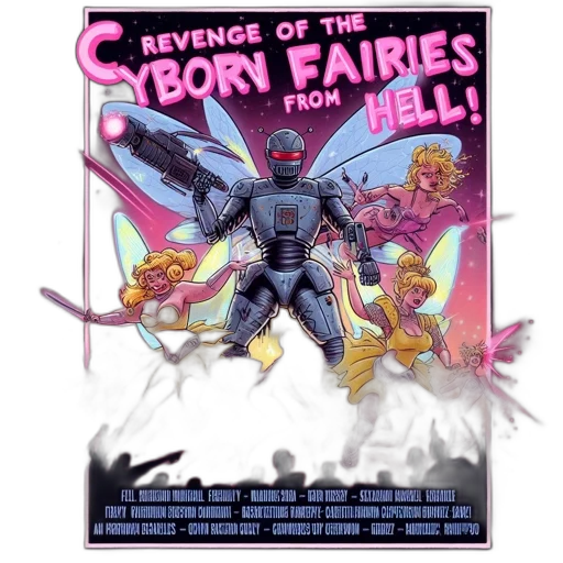 comic book art, concept art, movie, poster transparent PNG cut-out