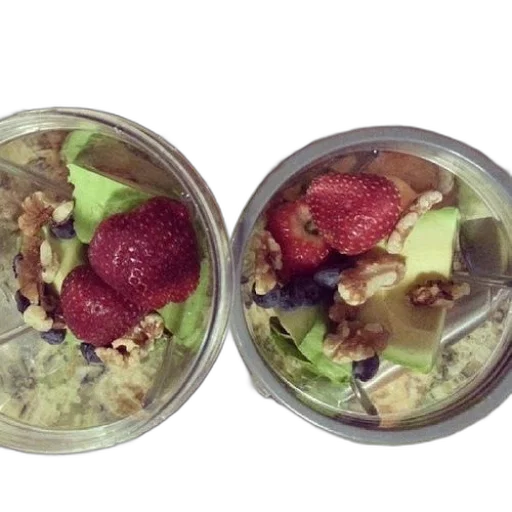 food, two, cups, fruit transparent PNG cut-out