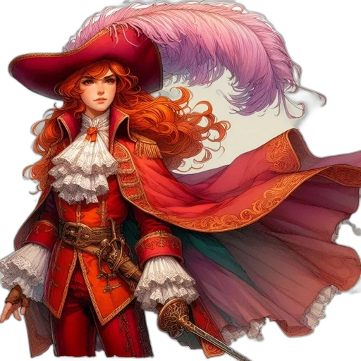 hat, staff, fantasy art, concept art transparent PNG cut-out