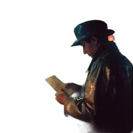 jacket, hat, staff, face transparent PNG cut-out