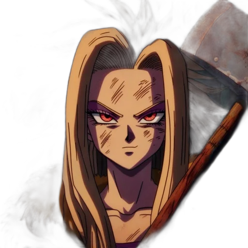 mask, hair, face, staff transparent PNG cut-out