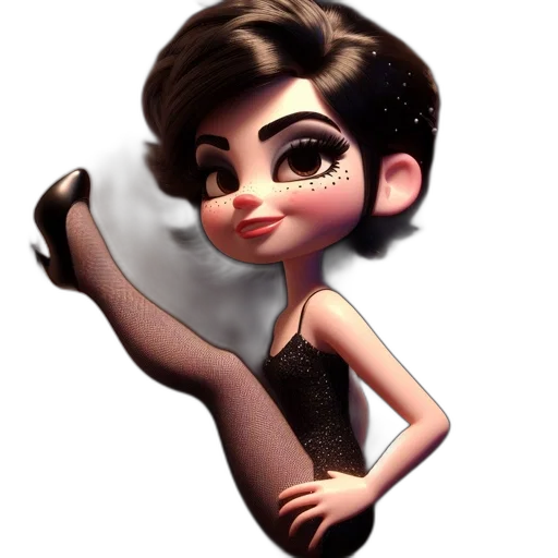 dress, cartoon, 3d render, concept art transparent PNG cut-out