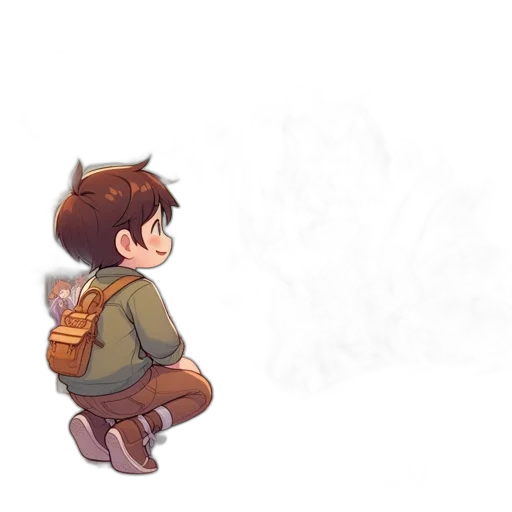 jacket, creature, weapon, pixel art transparent PNG cut-out
