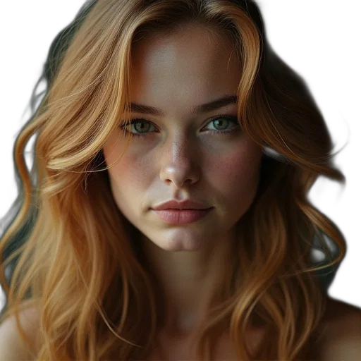 face, hair, crown, jewelry transparent PNG cut-out