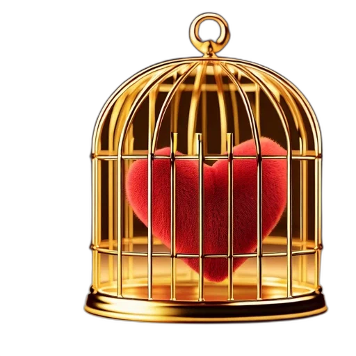 jewelry, golden, birdcage, houses transparent PNG cut-out