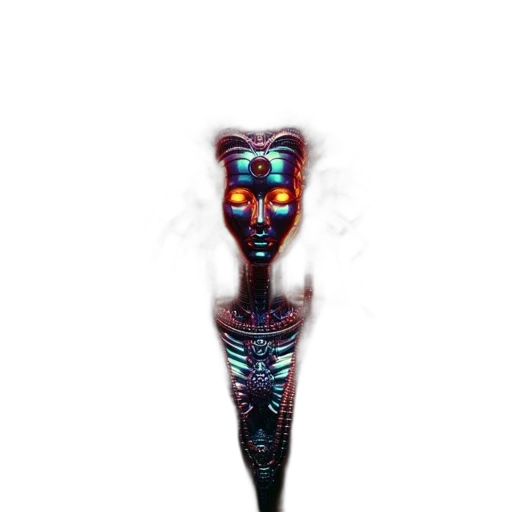mask, staff, creature, face transparent PNG cut-out